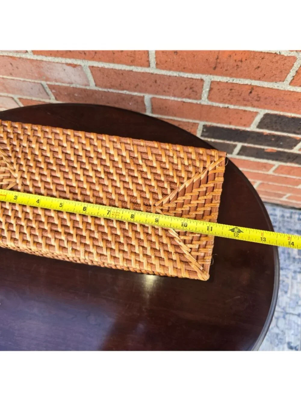 Wicker Trinket Box Storage Jewelry Removable Lid